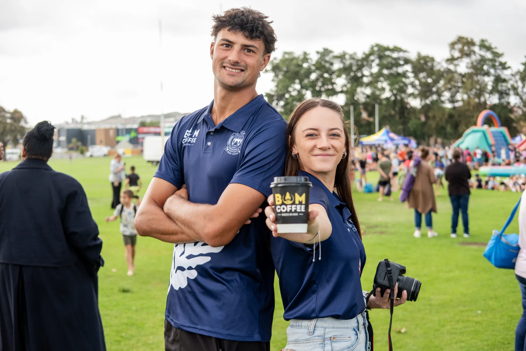 BOM Coffee serving customers at a Cape Town event